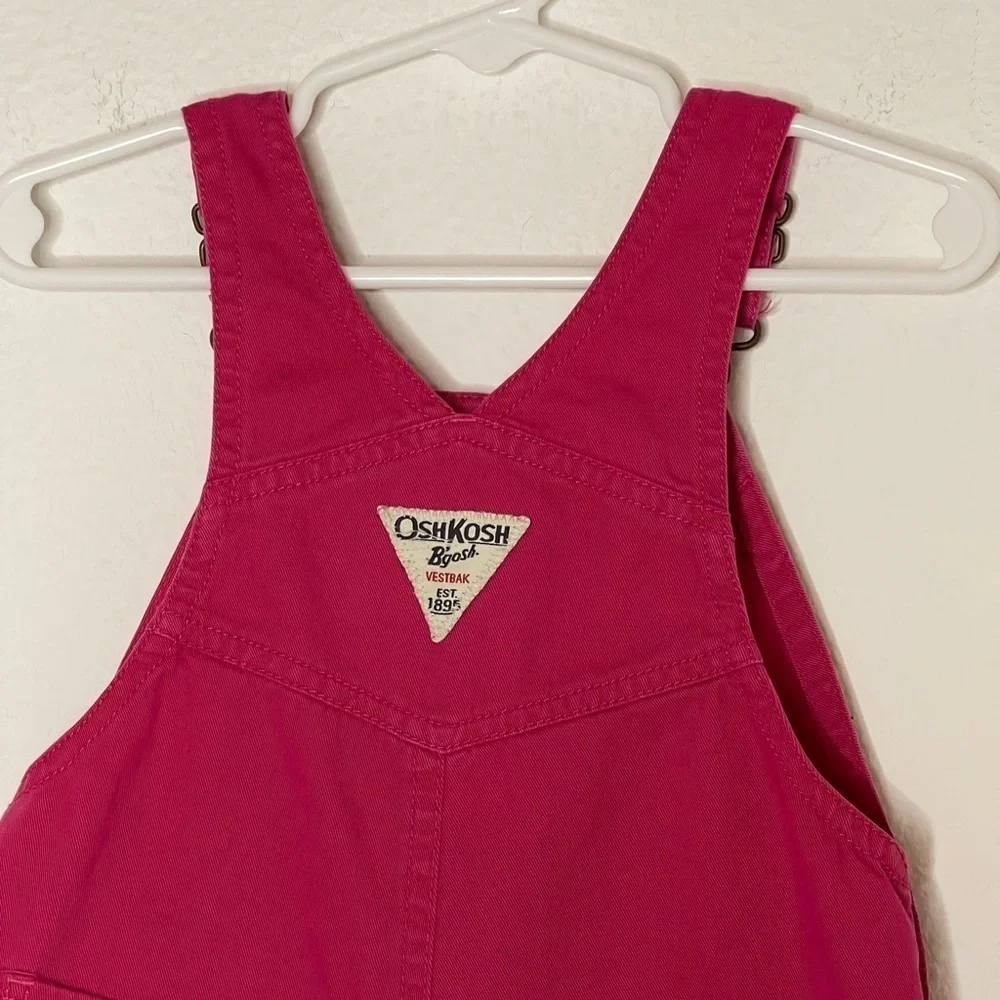 OshKosh B’gosh Vintage Embroidered pink Overalls